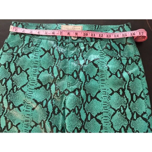 Double D Ranch Green/Black Snakeskin Pants - Size 12 - Picture 4 of 10